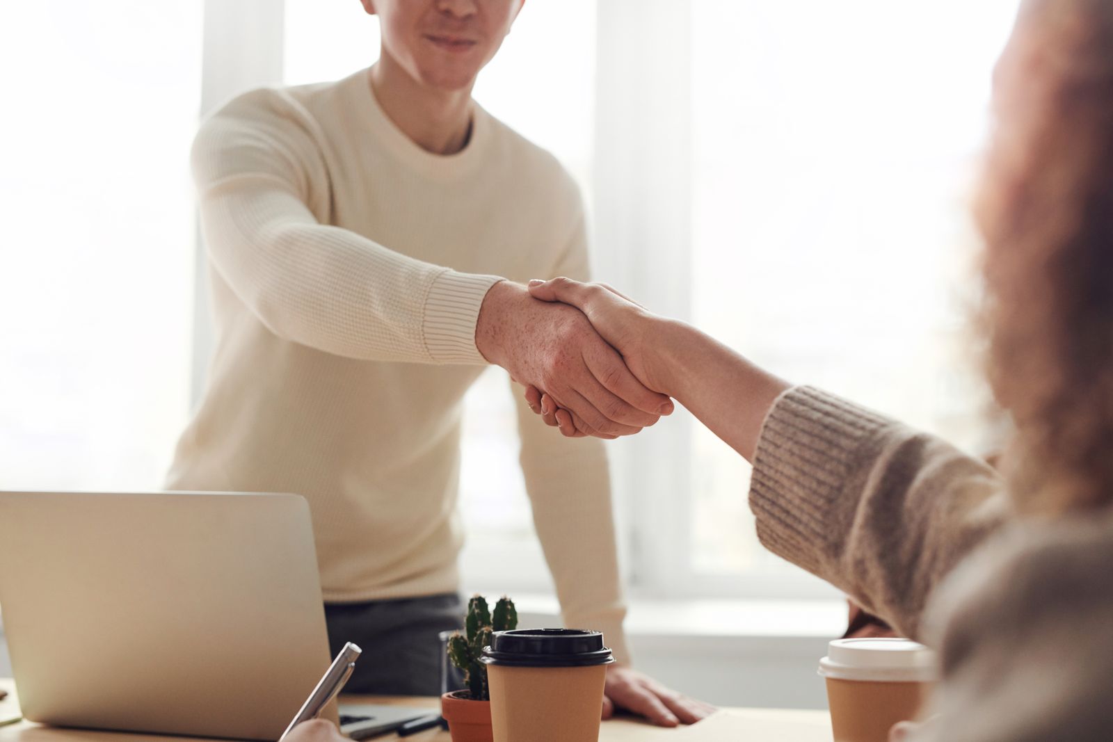 A partnership being formed: the right match, made